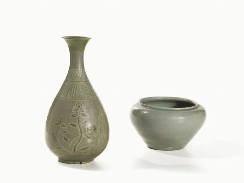 UNA FIASCA E UN CONTENITORE D'ACQUA, COREA  - Auction Asian Art - Pandolfini Casa d'Aste