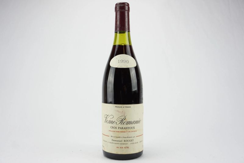      Vosnee Roman&eacute;e Cros Parantoux Domaine Emmanuel Rouget 1990    - Auction The Art of Collecting - Italian and French wines from selected cellars - Pandolfini Casa d'Aste