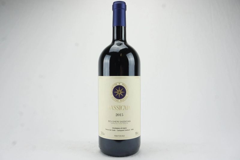      Sassicaia Tenuta San Guido 2015   - Asta L'Arte del Collezionare - Vini italiani e francesi da cantine selezionate - Pandolfini Casa d'Aste