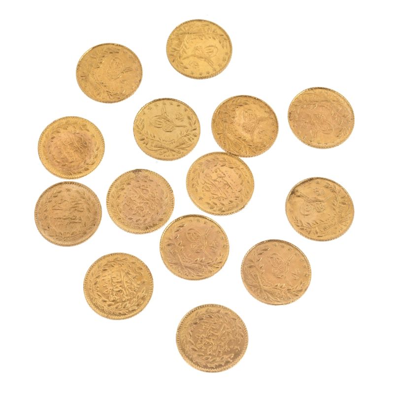 



GROUP OF TURKISH COINS IN GOLD  - Auction GIOIELLI - Pandolfini Casa d'Aste