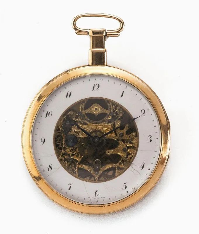OROLOGIO DA TASCA SKELETON CON RIPETIZIONE BREGUET ET FILS, 1825 CIRCA, IN ORO GIALLO  - Auction Fine Jewels and Watches - Pandolfini Casa d'Aste