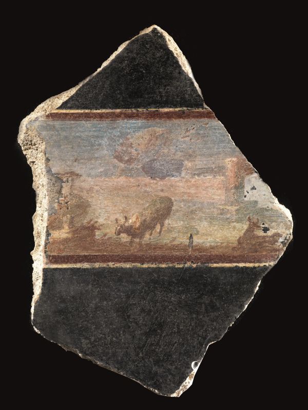 Pinax con paesaggio bucolico  - Asta ARCHEOLOGIA - Pandolfini Casa d'Aste