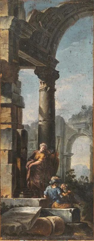 Scuola romana, inizi sec. XVIII  - Auction Old Master and 19th Century Paintings - Pandolfini Casa d'Aste