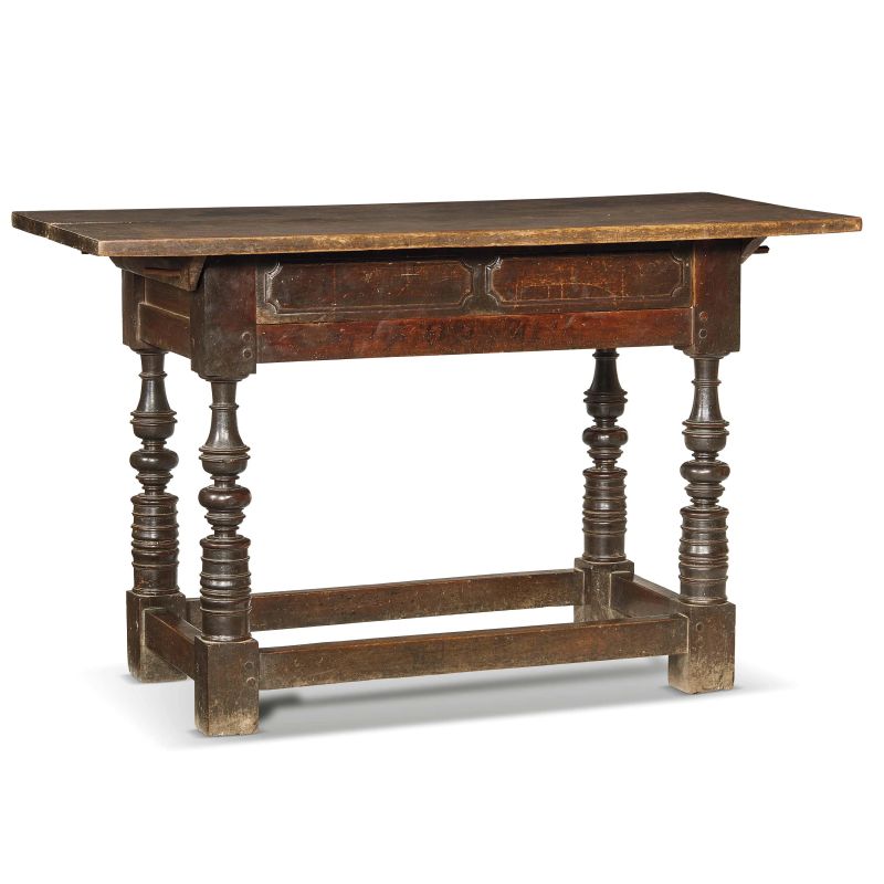 A SMALL BOLOGNESE TABLE, EARLY 17TH CENTURY  - Auction FURNITURE AND WORKS OF ART FROM PRIVATE COLLECTIONS - Pandolfini Casa d'Aste