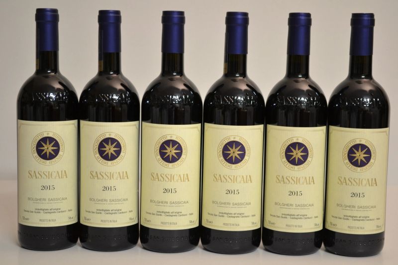 Sassicaia Tenuta San Guido 2015  - Auction A Prestigious Selection of Wines and Spirits from Private Collections - Pandolfini Casa d'Aste