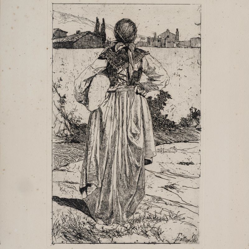 Giovanni Fattori  - Auction WORKS ON PAPER - Pandolfini Casa d'Aste