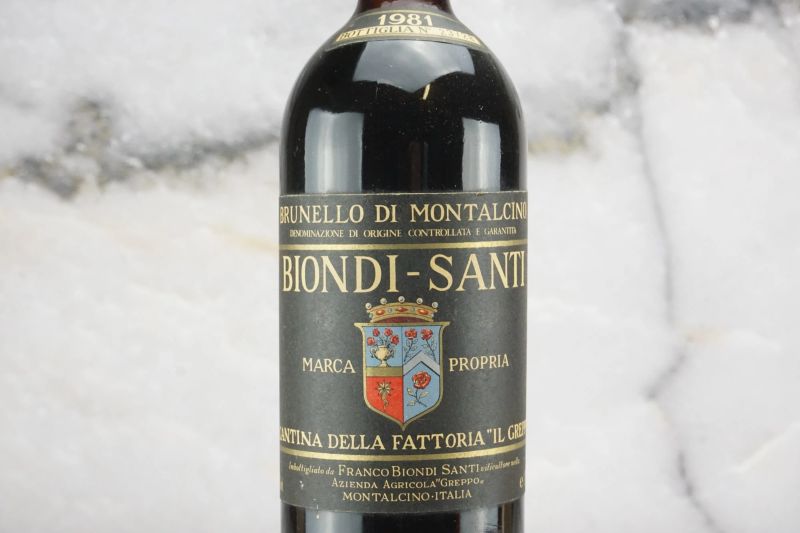 Brunello di Montalcino Biondi Santi 1981  - Auction Smart Wine 2.0 | Online Auction - Pandolfini Casa d'Aste