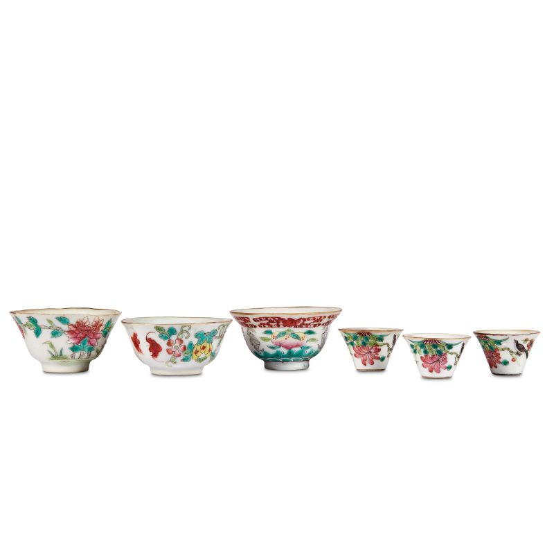 



LOTTO DI 6 TAZZINE E CIOTOLE, CINA, DINASTIA QING, SEC. XIX/ XX   - Asta  Arte Orientale | 东方艺术 - Pandolfini Casa d'Aste