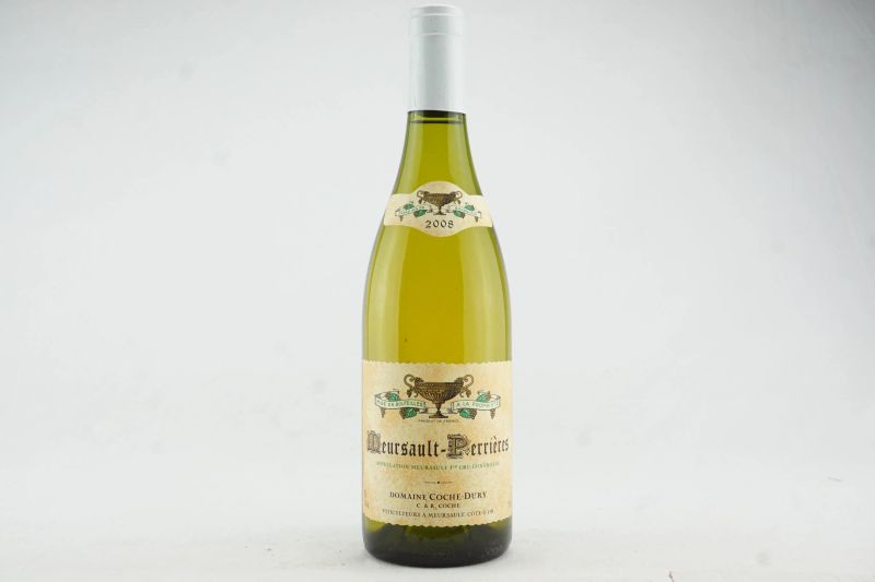Meursault-Perri&egrave;res Domaine J.-F. Coche Dury 2008  - Auction THE SIGNIFICANCE OF PASSION - Fine and Rare Wine - Pandolfini Casa d'Aste