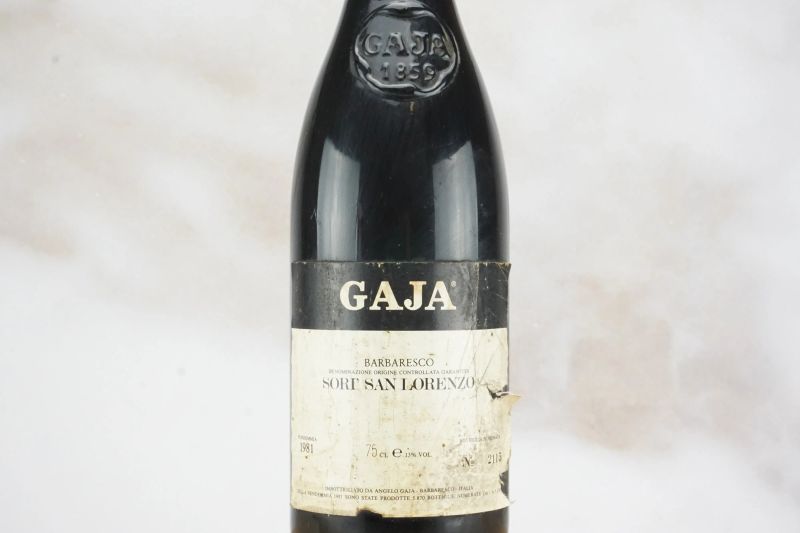 Sorì San Lorenzo Gaja 1981  - Asta Smart Wine 2.0 | Asta Online - Pandolfini Casa d'Aste