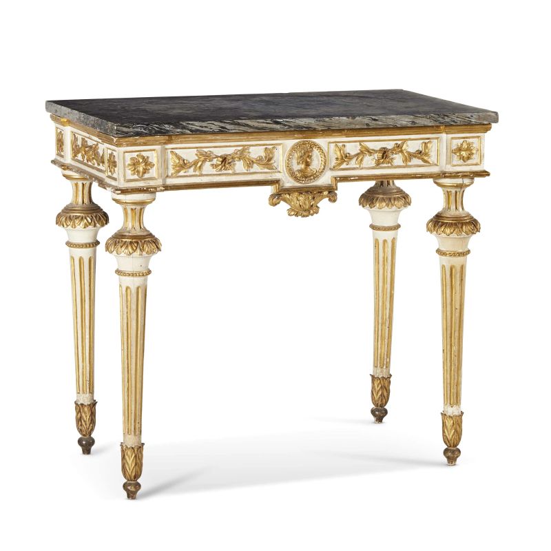 A TUSCAN CONSOLE TABLE, LATE 18TH CENTURY  - Auction furniture and works of art - Pandolfini Casa d'Aste