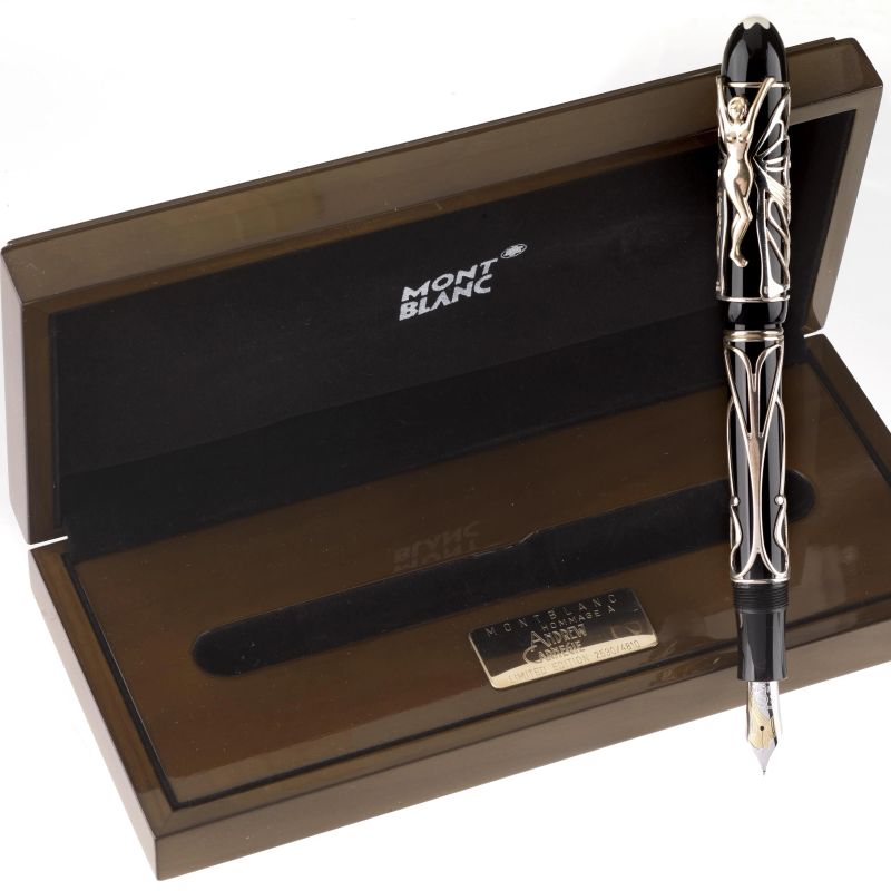 Montblanc : MONTBLANC HOMMAGE A ANDREW CARNEGIE PENNA STILOGRAFICA SERIE PATRON OF ART EDIZIONE LIMITATA N. 0234/4810 ANNO 2002  - Asta ASTA A TEMPO | OROLOGI E PENNE - Pandolfini Casa d'Aste