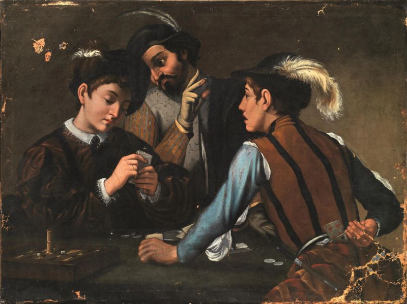 Artista caravaggesco, sec. XVII  - Auction 15th to 20th century paintings - Pandolfini Casa d'Aste