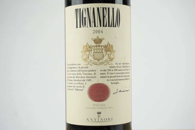      Tignanello Antinori 2004   - Asta ASTA A TEMPO | Smart Wine & Spirits - Pandolfini Casa d'Aste