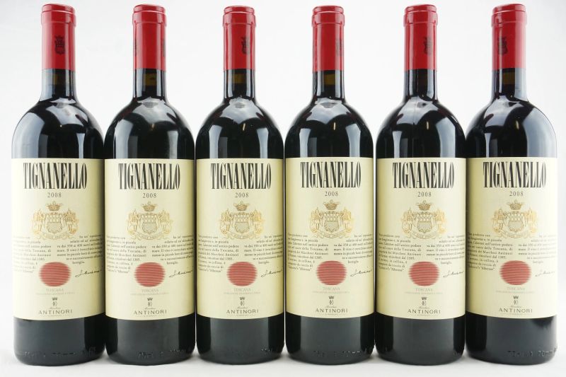 Tignanello Antinori 2008  - Auction THE SIGNIFICANCE OF PASSION - Fine and Rare Wine - Pandolfini Casa d'Aste