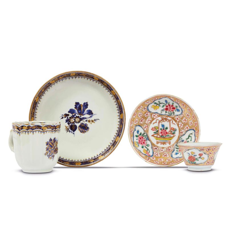 



TWO TEACUPS WITH SAUCERS, CHINA, QING DYNASTY, 18TH CENTURY  - Auction Asian Art | 东方艺术 - Pandolfini Casa d'Aste