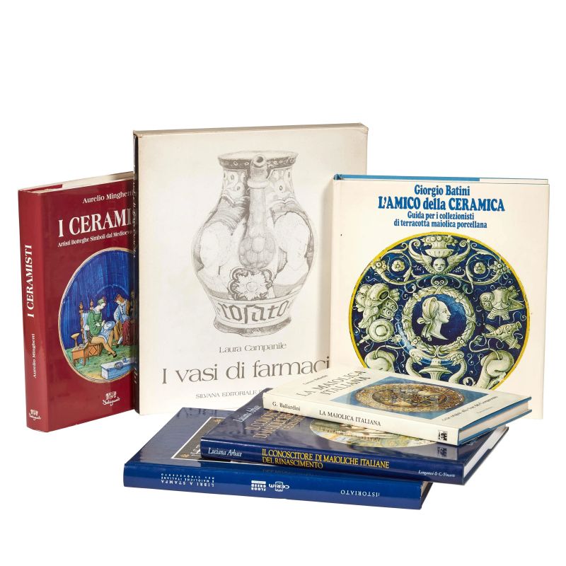 MAIOLICA. ITALIA. Lotto di 6 volumi.  - Auction ONLINE AUCTION | MONTELUPO: RENAISSANCE MAIOLICA - Pandolfini Casa d'Aste