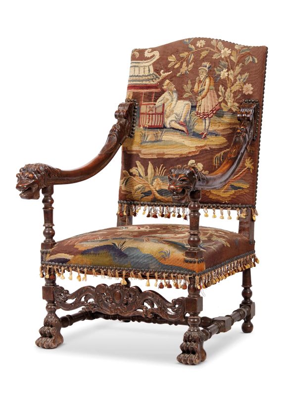      POLTRONA, LOMBARDIA, SECOLO XVII   - Auction European furniture and works of art - Pandolfini Casa d'Aste