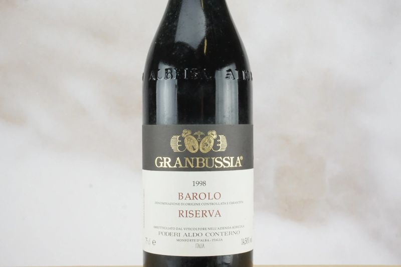 Barolo Riserva Granbussia Poderi Aldo Conterno 1998  - Asta Smart Wine 2.0 | Asta Online - Pandolfini Casa d'Aste