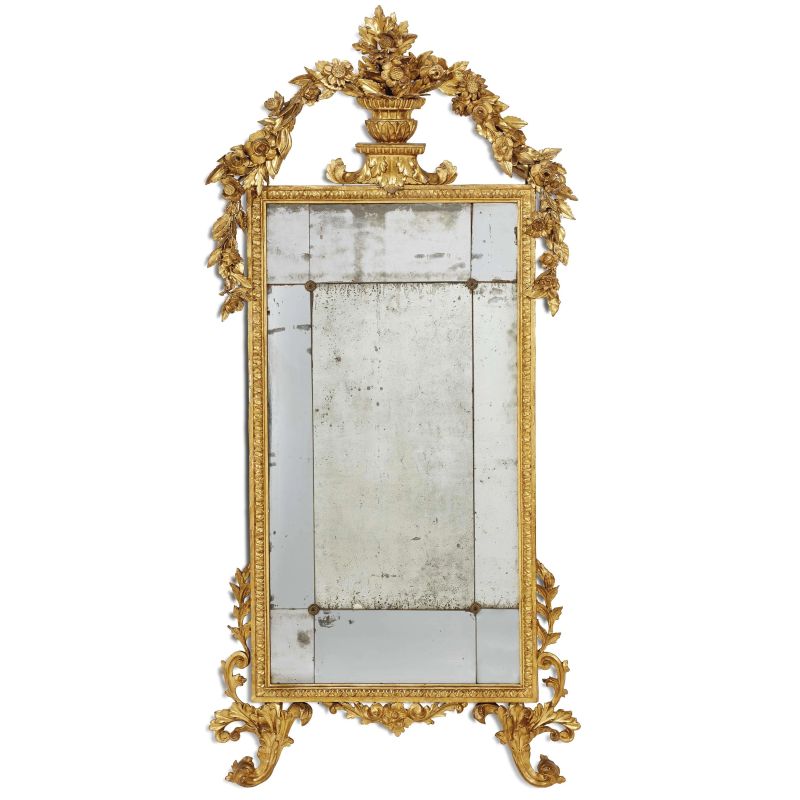 A TUSCAN MIRROR, SECOND HALF 18TH CENTURY  - Auction FURNITURE AND WORKS OF ART FROM PRIVATE COLLECTIONS - Pandolfini Casa d'Aste
