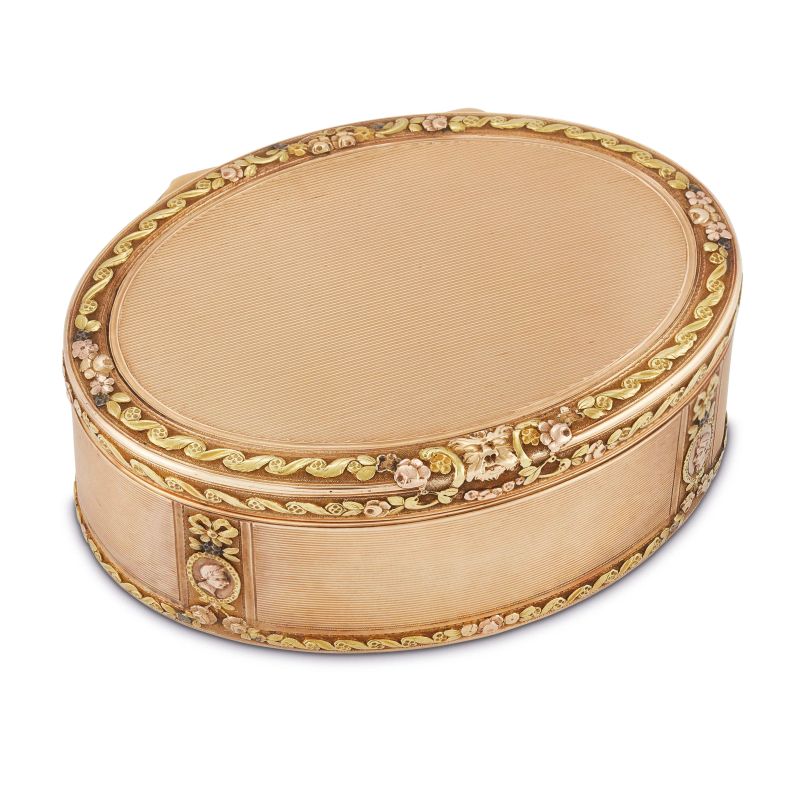 SMALL GOLD OVAL SNUFF BOX  - Auction JEWELS - Pandolfini Casa d'Aste