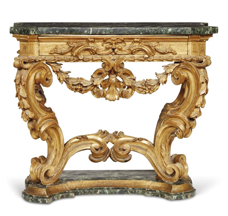      CONSOLE, ROMA, SECOLO XVIII   - Auction italian  FURNITURE AND WORKS OF ART - Pandolfini Casa d'Aste