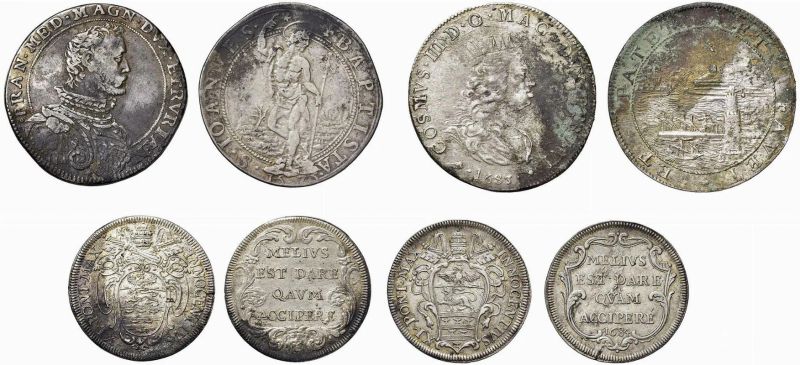 DUE PIASTRE MEDICEE E DUE TESTONI PONTIFICI&nbsp;&nbsp;&nbsp;&nbsp;&nbsp;&nbsp;&nbsp;&nbsp;&nbsp;&nbsp;&nbsp;&nbsp;&nbsp;&nbsp;&nbsp;&nbsp;&nbsp;&nbsp;&nbsp;&nbsp;&nbsp;&nbsp;&nbsp;&nbsp;&nbsp;&nbsp;&nbsp;&nbsp;&nbsp;&nbsp;&nbsp;  - Auction Collectible coins and medals. From the Middle Ages to the 20th century. - Pandolfini Casa d'Aste