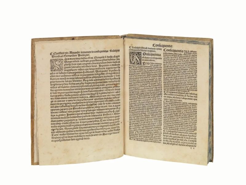 (Incunabolo) STRODUS, Rodolphus. Consequientie Strodi cum  - Auction Prints and Drawings from XVI to XX century - Books and Autographs - Pandolfini Casa d'Aste