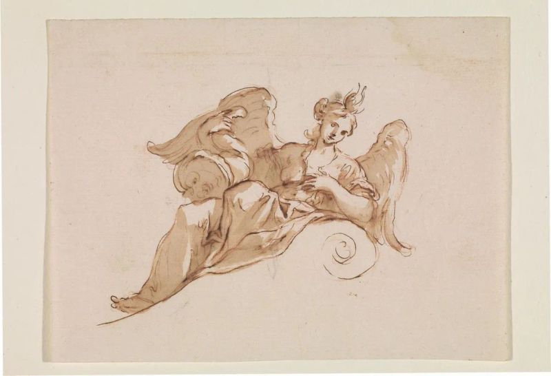 Scuola genovese del XVII secolo  - Auction Old and Modern Master Prints and Drawings-Books - Pandolfini Casa d'Aste