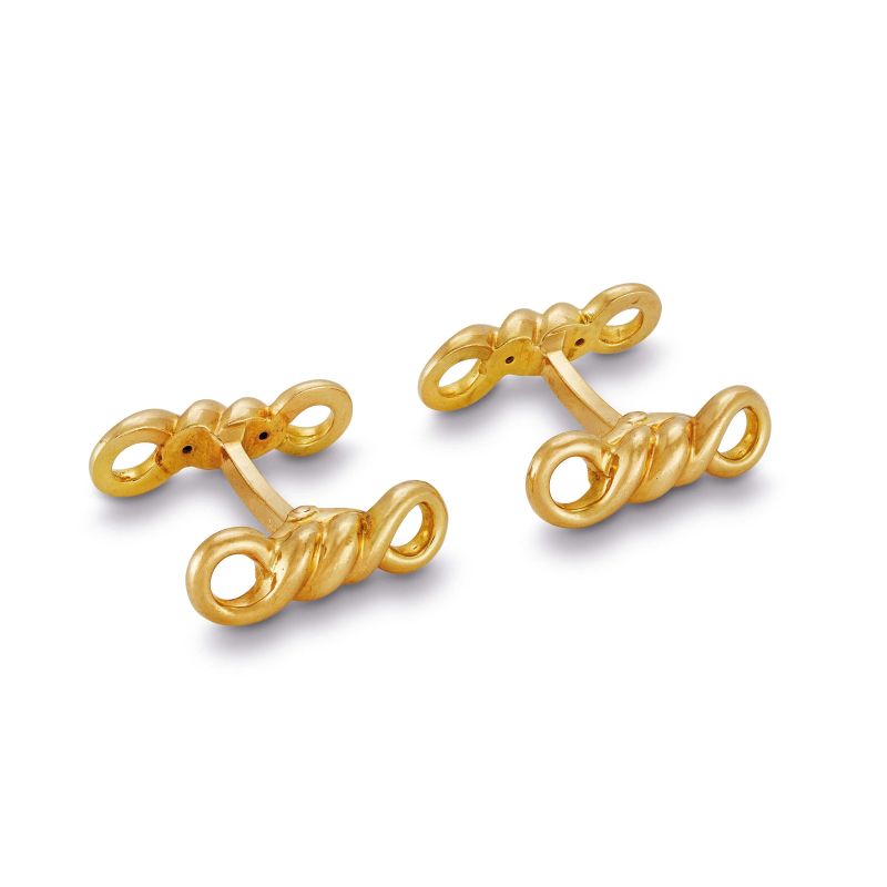 



RIGID KNOT-SHAPED CUFFLINKS  - Auction JEWELS - Pandolfini Casa d'Aste