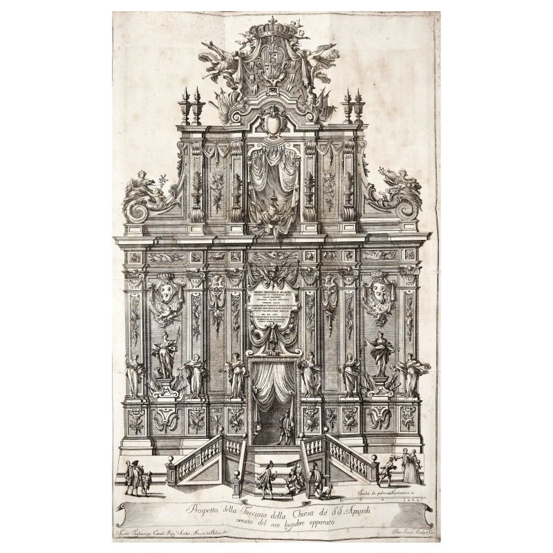 Relazione dell'uficio anniversario…per Diego Pignatelli di Aragona. Napoli, Porsile,1753.  - Asta LIBRI, MANOSCRITTI, AUTOGRAFI E STAMPE - Pandolfini Casa d'Aste