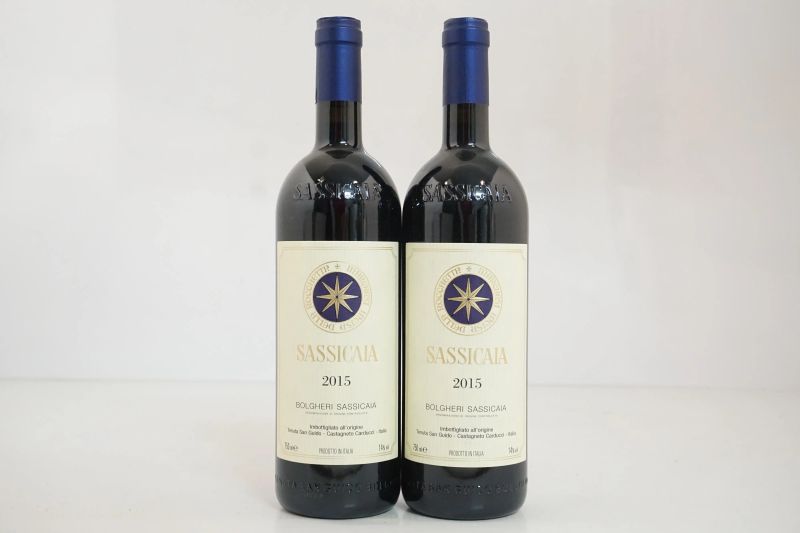      Sassicaia Tenuta San Guido 2015   - Auction Online Auction | Smart Wine & Spirits - Pandolfini Casa d'Aste