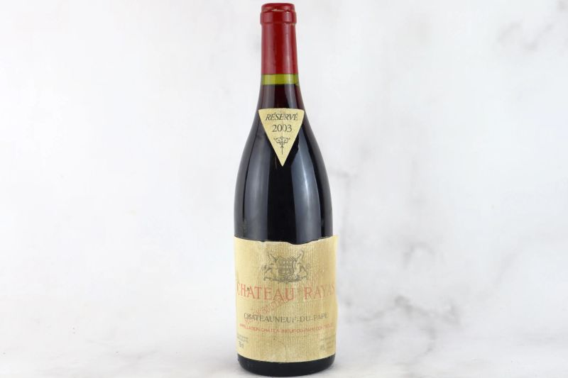 



Ch&acirc;teauneuf-du-Pape R&eacute;serve Ch&acirc;teau Rayas 2003  - Auction MATERIA - Fine and Rare Wine - Pandolfini Casa d'Aste