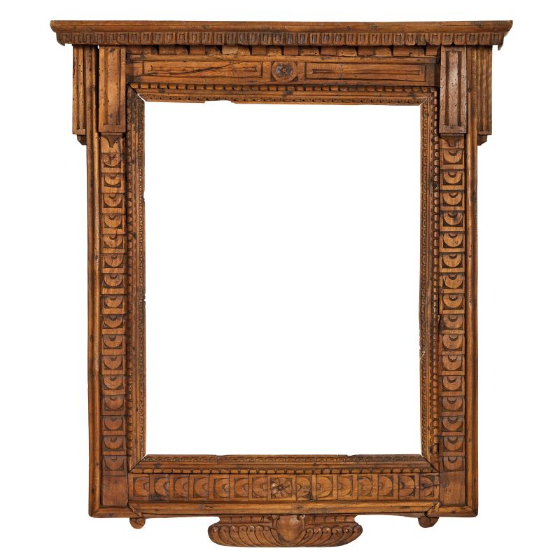 A TUSCAN AEDICULA FRAME, 16TH CENTURY  - Auction THE ART OF ADORNING PAINTINGS: FRAMES FROM RENAISSANCE TO 19TH - Pandolfini Casa d'Aste