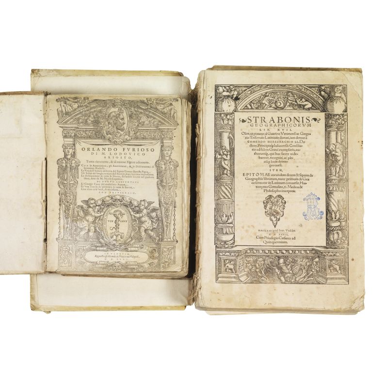 Ludovico Ariosto : (Geografia)   STRABO.   Geographicorum lib. XVII.   Basileae, Ioan. Vualder, 1539.  - Asta LIBRI, MANOSCRITTI E AUTOGRAFI - Pandolfini Casa d'Aste