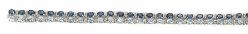 BRACCIALE IN ORO BIANCO,ZAFFIRI E DIAMANTI  - Auction Fine Jewels and Watches - Pandolfini Casa d'Aste