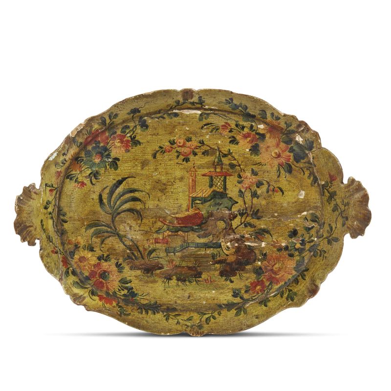 A VENETIAN TRAY, 18TH CENTURY  - Auction furniture and works of art - Pandolfini Casa d'Aste