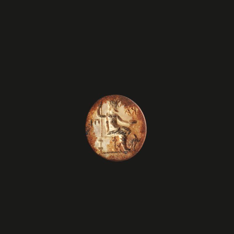 Gemma con Zeus in trono  - Auction ANTIQUITIES - Pandolfini Casa d'Aste
