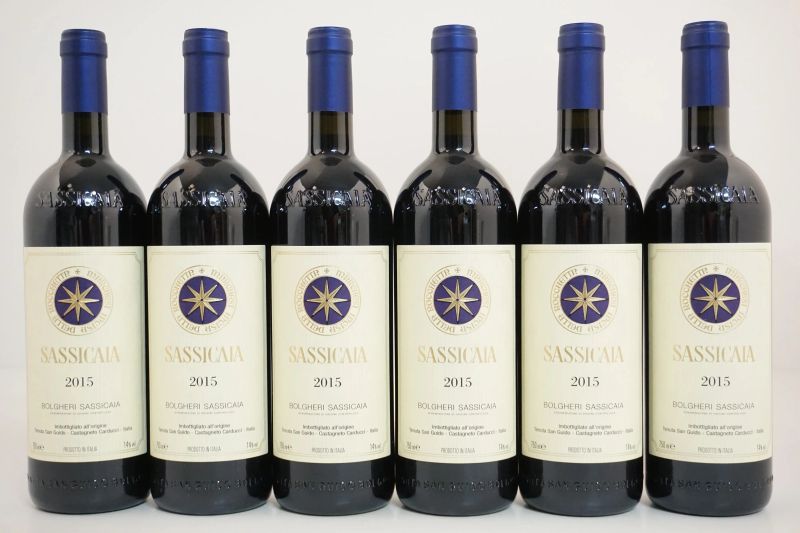 Sassicaia Tenuta San Guido 2015  - Asta VINI PREGIATI E DISTILLATI DA COLLEZIONE - Pandolfini Casa d'Aste