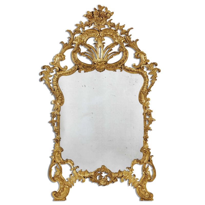 A NORTHERN ITALY MIRROR, 18TH CENTURY  - Auction FURNITURE AND WORKS OF ART FROM PRIVATE COLLECTIONS - Pandolfini Casa d'Aste