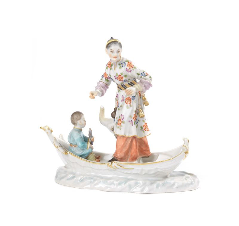 GRUPPO, MEISSEN, SECOLO XIX  - Auction TIMED AUCTION | PAINTINGS, FURNITURE AND WORKS OF ART - Pandolfini Casa d'Aste