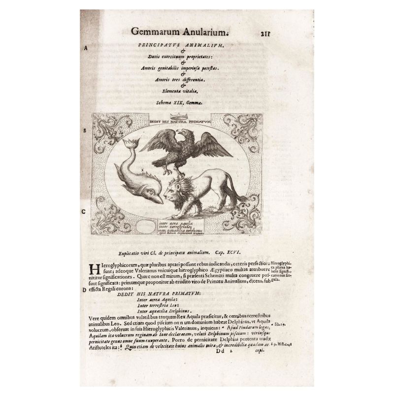 Liceti, Fortunio. Hieroglyphica, sive Antiqua Schemata Gemmarum Anularium. Pavia, Sardi, 1653.  - Asta LIBRI, MANOSCRITTI, AUTOGRAFI E STAMPE - Pandolfini Casa d'Aste