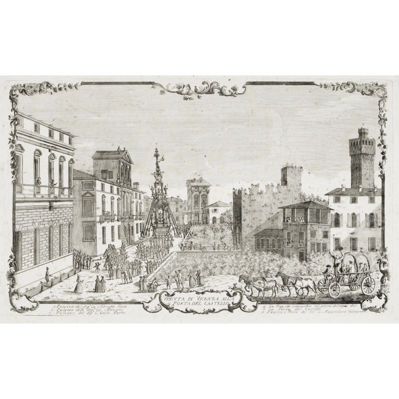 Dall’Acqua, Cristoforo. Vedute di Vicenza. Circa 1760.  - Asta LIBRI, MANOSCRITTI, AUTOGRAFI E STAMPE - Pandolfini Casa d'Aste