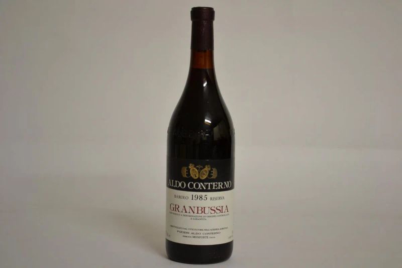 Barolo Riserva Granbussia Aldo Conterno 1985  - Asta PANDOLFINI PER EXPO 2015: VINI PREGIATI E DA COLLEZIONE - Pandolfini Casa d'Aste