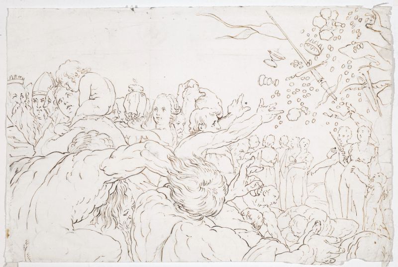 Scuola italiana, sec. XVIII sec.  - Auction Works on paper: 15th to 19th century drawings, paintings and prints - Pandolfini Casa d'Aste