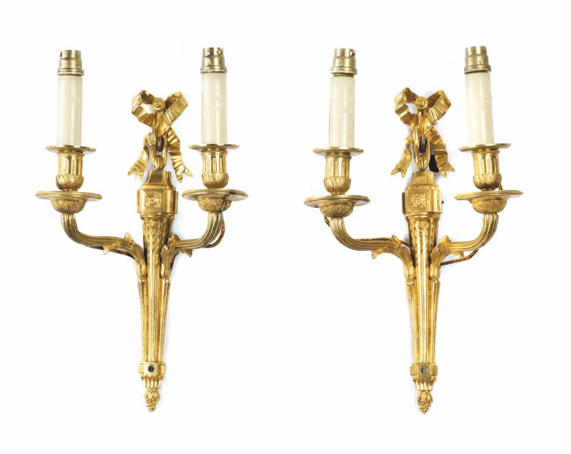      COPPIA DI APPLIQUES, FRANCIA, SECOLO XVIII   - Auction European furniture and works of art - Pandolfini Casa d'Aste