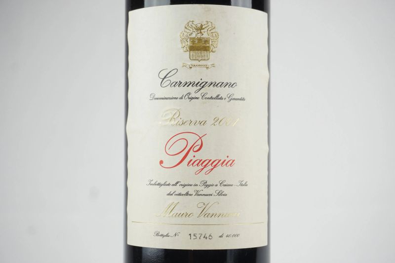      Piaggia Riserva Piaggia 2001   - Asta ASTA A TEMPO | Smart Wine & Spirits - Pandolfini Casa d'Aste