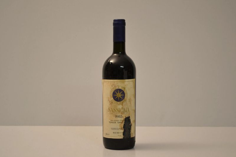 Sassicaia Tenuta San Guido 1985  - Auction the excellence of italian and international wines from selected cellars - Pandolfini Casa d'Aste