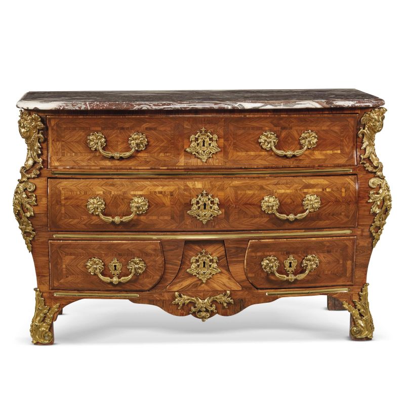 COMMODE, FRANCIA, SECOLO XVIII  - Asta INTERNATIONAL FINE ART E UNA IMPORTANTE COLLEZIONE DI PENDOLE “AU BON SAUVAGE” - Pandolfini Casa d'Aste