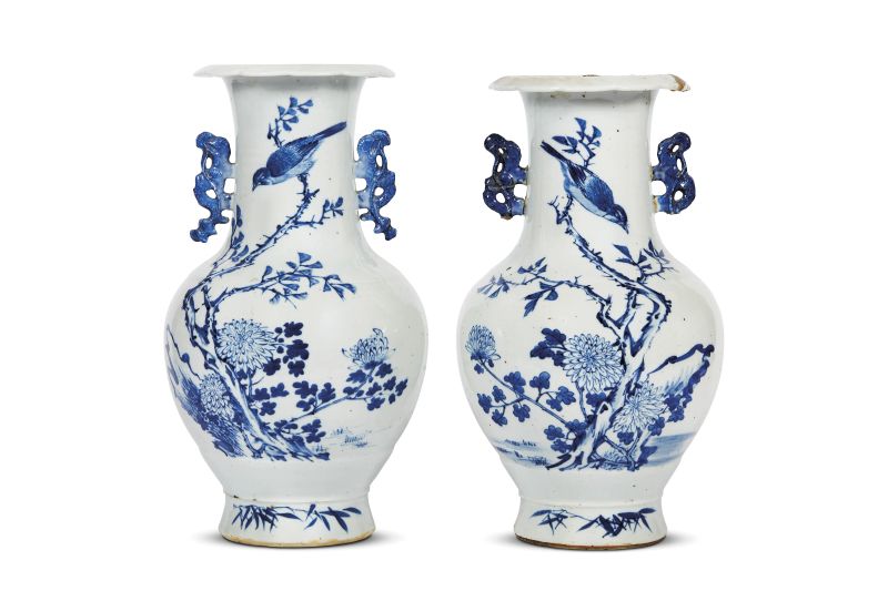 A PAIR OF VASES, CHINA, QING DYNASTY, 19TH CENTURY  - Auction TIMED AUCTION | Asian Art -&#19996;&#26041;&#33402;&#26415; - Pandolfini Casa d'Aste